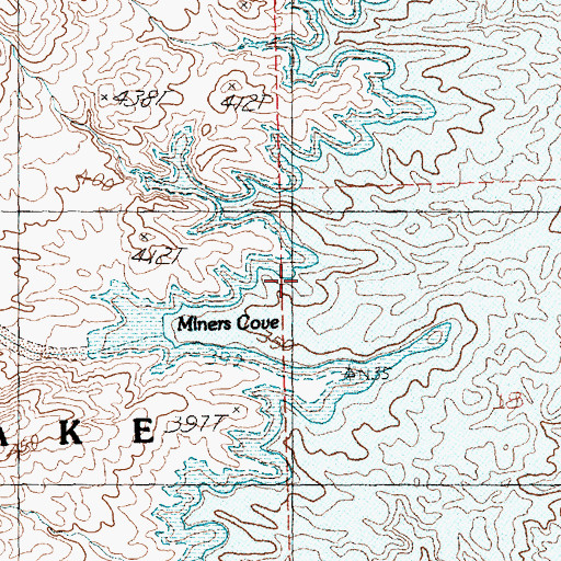 Topographic Map of Cleopatra Cove, NV