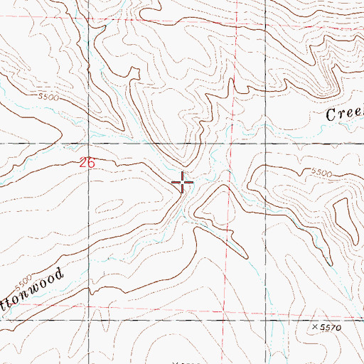 Topographic Map of Clover Creek, NV