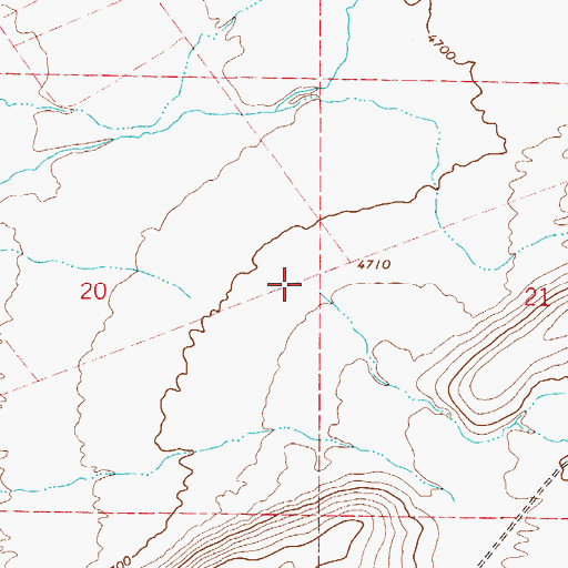 Topographic Map of Clover Creek, NV