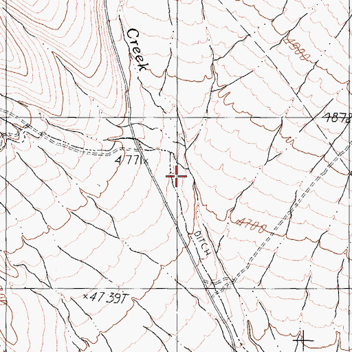Topographic Map of Clover Creek, NV