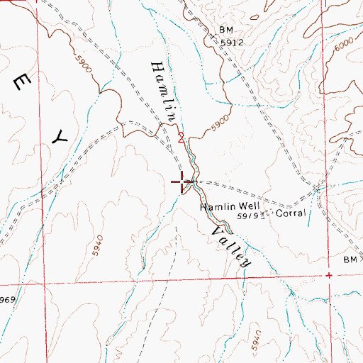 Topographic Map of Cobb Creek, NV