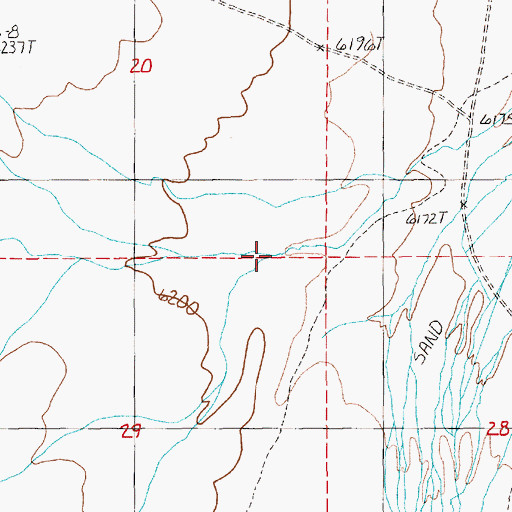 Topographic Map of Cockalorum Wash, NV
