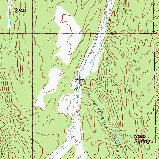 Topographic Map of Cold Spring Canyon, NV