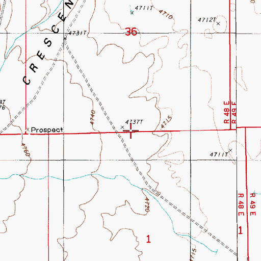 Topographic Map of Cold Springs, NV