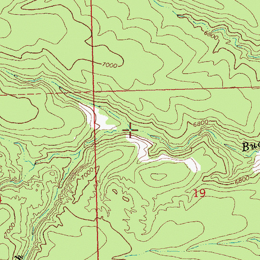 Topographic Map of Cole Spring Wash, NV