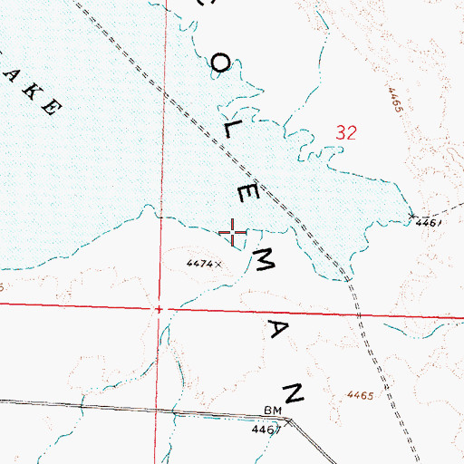 Topographic Map of Coleman Creek, OR