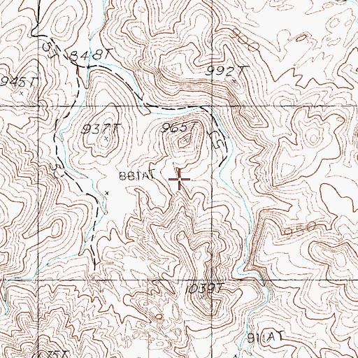 Topographic Map of Colorock Quarry, NV