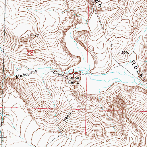 Topographic Map of Conlon Camp, NV