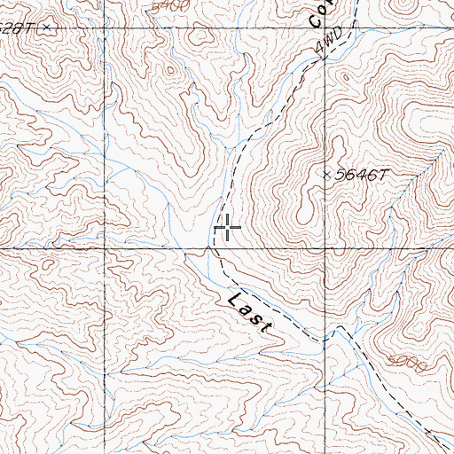 Topographic Map of Copper Canyon, NV