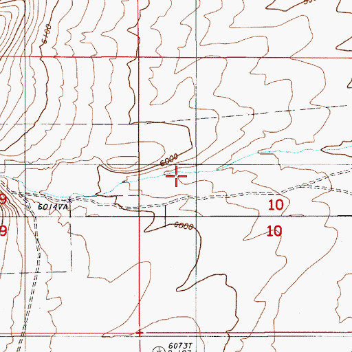 Topographic Map of Corral Canyon, NV