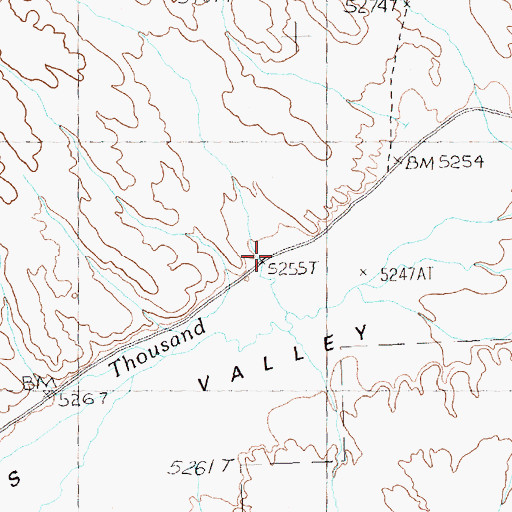 Topographic Map of Corral Canyon, NV