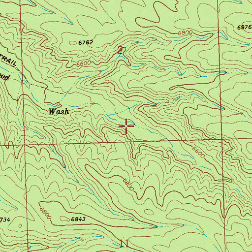Topographic Map of Cottonwood Canyon, NV