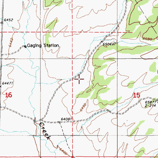 Topographic Map of Cottonwood Canyon, NV