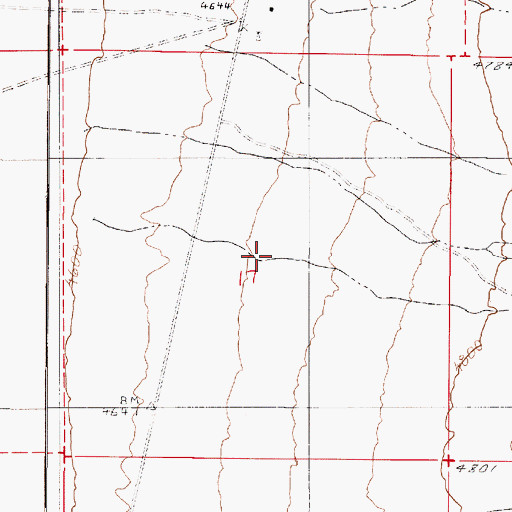 Topographic Map of Cottonwood Canyon, NV