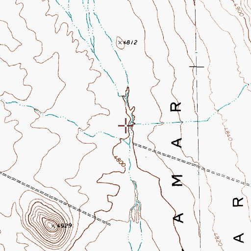 Topographic Map of Cottonwood Wash, NV