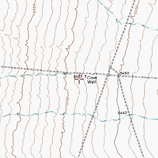 Topographic Map of Cove Well, NV