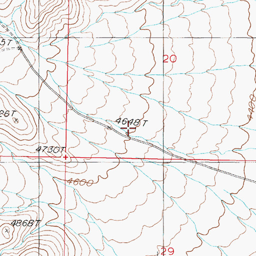 Topographic Map of Cow Canyon, NV