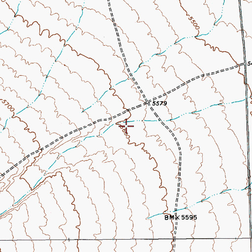 Topographic Map of Cow Canyon, NV