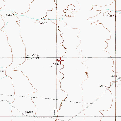 Topographic Map of Cowboy Rest Creek, NV