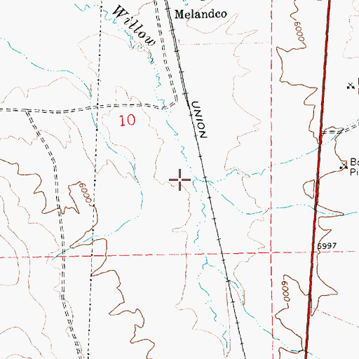 Topographic Map of Cricket Creek, NV