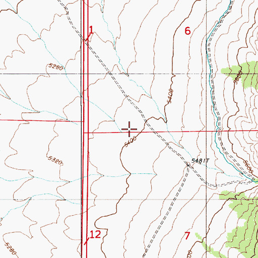 Topographic Map of Crippen Canyon, NV