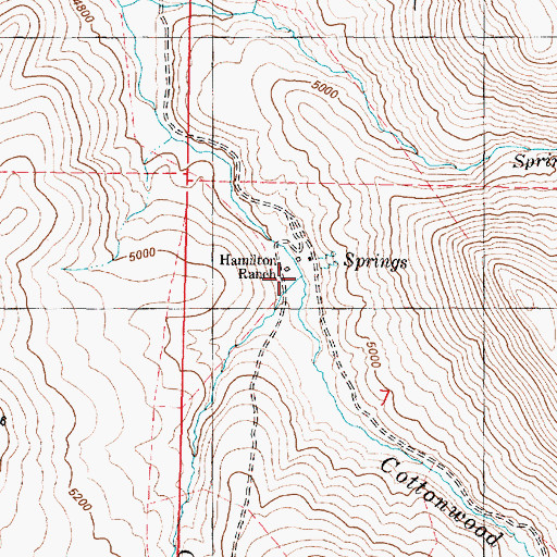 Topographic Map of Crow Creek, OR