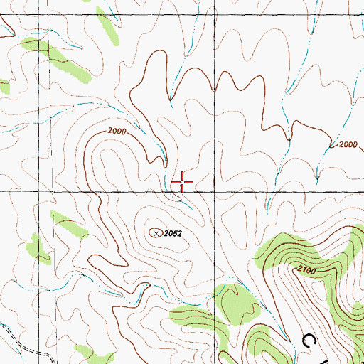 Topographic Map of Currie Hills, NV