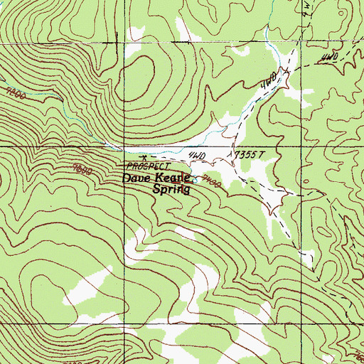 Topographic Map of Dave Keane Spring, NV