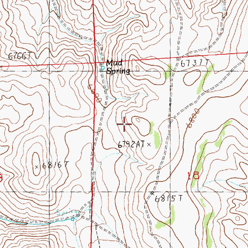 Topographic Map of Deadline Ridge, NV