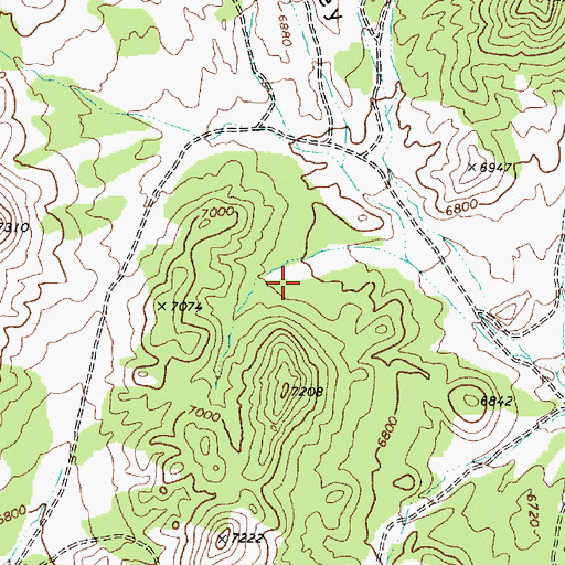 Topographic Map of Dean Spring Valley, NV