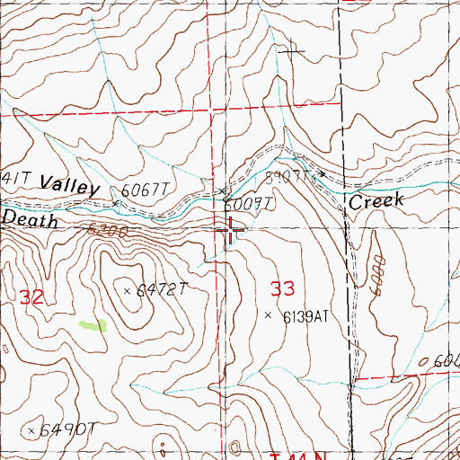 Topographic Map of Death Valley, NV