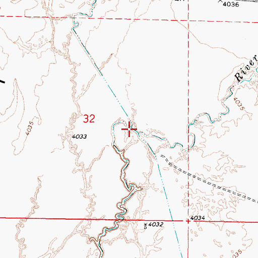 Topographic Map of Deep Creek, NV
