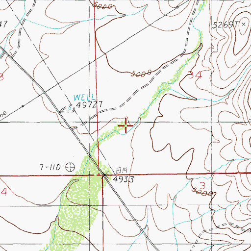 Topographic Map of Ash Creek Canyon, AZ
