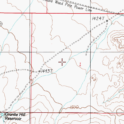 Topographic Map of Devils Canyon, NV