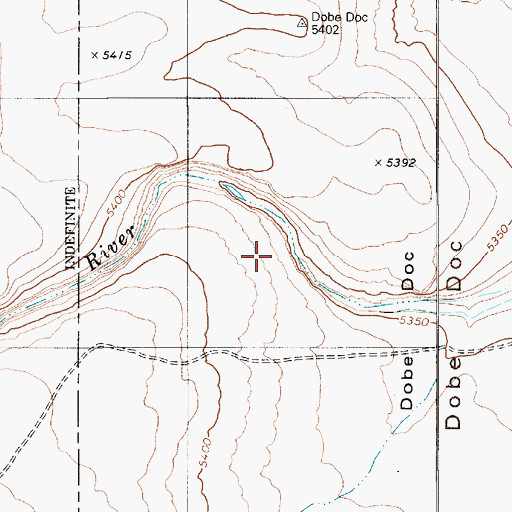Topographic Map of Dobe Doc, NV