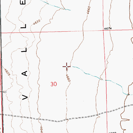 Topographic Map of Dog Hollow, NV