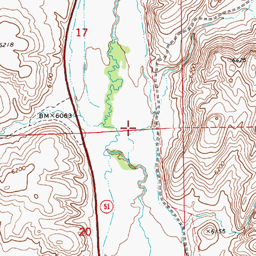 Topographic Map of Dorsey Canyon, NV