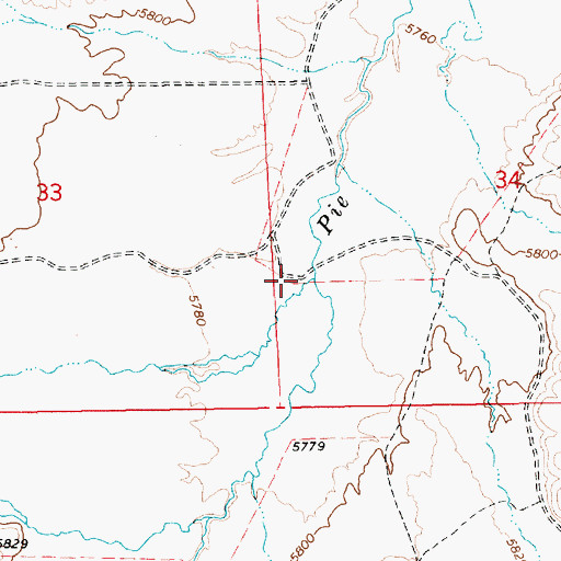 Topographic Map of Dorsey Creek, NV