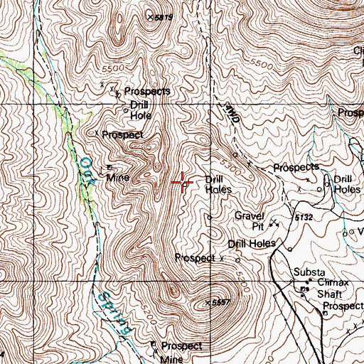Topographic Map of Drill Hole Me 3, NV