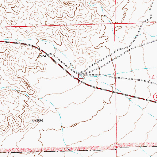 Topographic Map of Dripping Springs Canyon, NV