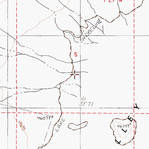 Topographic Map of Dry Canyon, NV