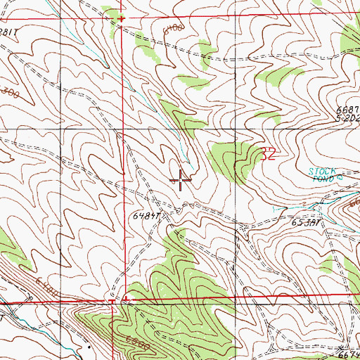 Topographic Map of Dry Canyon, NV