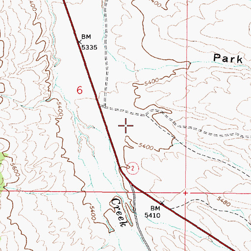 Topographic Map of Dry Canyon, NV