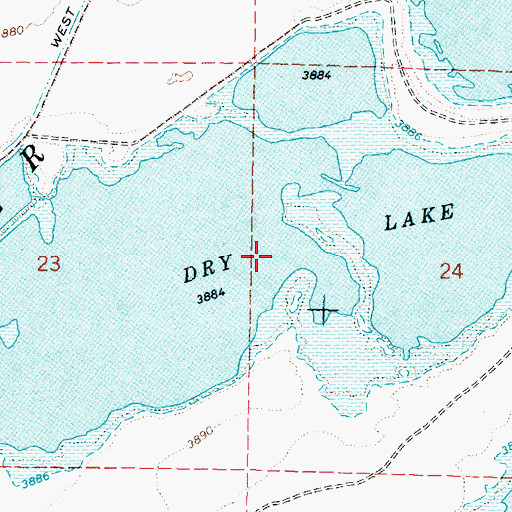 Topographic Map of Dry Lake, NV