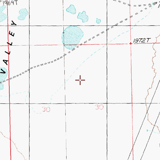 Topographic Map of Dry Lake Valley, NV