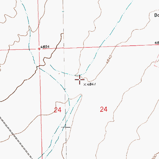 Topographic Map of Dry Lake Valley, NV