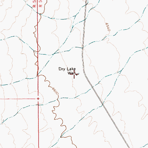 Topographic Map of Dry Lake Well, NV