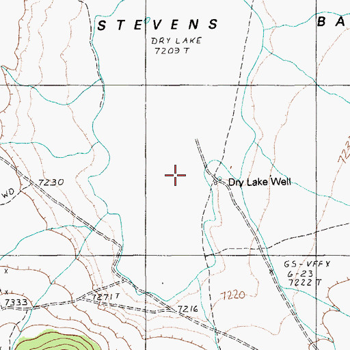 Topographic Map of Dry Lake Well, NV