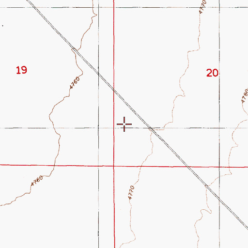 Topographic Map of Duff Creek, NV