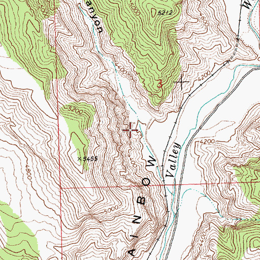 Topographic Map of Dula Canyon, NV